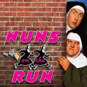 Poster for the movie "Nuns on the Run"