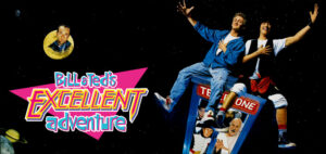 Bill (Alex Winter) and Ted (Keanu Reeves) are high school buddies starting a band. However, they are about to fail their history class, which means Ted would be sent to military school. They receive help from Rufus (George Carlin), a traveler from a future where their band is the foundation for a perfect society. With the use of Rufus' time machine, Bill and Ted travel to various points in history, returning with important figures to help them complete their final history presentation.