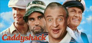 Danny Noonan (Michael O'Keefe), a teen down on his luck, works as a caddy at the snob-infested Bushwood Country Club to raise money for his college education. In an attempt to gain votes for a college scholarship reserved for caddies, Noonan volunteers to caddy for a prominent and influential club member (Ted Knight). Meanwhile, Danny struggles to prepare for the high-pressure Caddy Day golf tournament while absorbing New Age advice from wealthy golf guru Ty Webb (Chevy Chase).