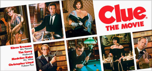 Based on the popular board game, this comedy begins at a dinner party hosted by Mr. Boddy (Lee Ving), where he admits to blackmailing his visitors. These guests, who have been given aliases, are Mrs. Peacock (Eileen Brennan), Miss Scarlet (Lesley Ann Warren), Mr. Green (Michael McKean), professor Plum (Christopher Lloyd), Mrs. White (Madeline Kahn) and Col. Mustard (Martin Mull). When Boddy turns up murdered, all are suspects, and together they try to figure out who is the killer.