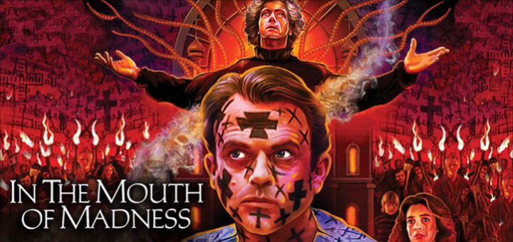 When horror novelist Sutter Cane (Jargen Prochnow) goes missing, insurance investigator John Trent (Sam Neill) scrutinizes the claim made by his publisher, Jackson Harglow (Charlton Heston), and endeavors to retrieve a yet-to-be-released manuscript and ascertain the writer's whereabouts. Accompanied by the novelist's editor, Linda Styles (Julie Carmen), and disturbed by nightmares from reading Cane's other novels, Trent makes an eerie nighttime trek to a supernatural town in New Hampshire.