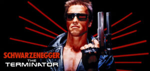 Disguised as a human, a cyborg assassin known as a Terminator (Arnold Schwarzenegger) travels from 2029 to 1984 to kill Sarah Connor (Linda Hamilton). Sent to protect Sarah is Kyle Reese (Michael Biehn), who divulges the coming of Skynet, an artificial intelligence system that will spark a nuclear holocaust. Sarah is targeted because Skynet knows that her unborn son will lead the fight against them. With the virtually unstoppable Terminator in hot pursuit, she and Kyle attempt to escape.