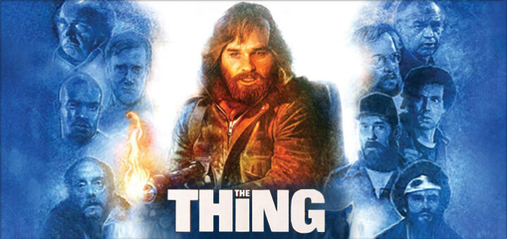 In remote Antarctica, a group of American research scientists are disturbed at their base camp by a helicopter shooting at a sled dog. When they take in the dog, it brutally attacks both human beings and canines in the camp and they discover that the beast can assume the shape of its victims. A resourceful helicopter pilot (Kurt Russell) and the camp doctor (Richard Dysart) lead the camp crew in a desperate, gory battle against the vicious creature before it picks them all off, one by one.