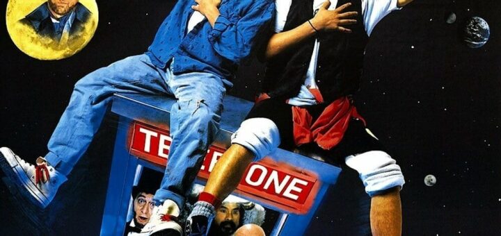 Poster for the movie "Bill & Ted's Excellent Adventure"