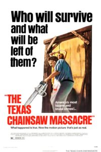 Poster for the movie "The Texas Chain Saw Massacre"