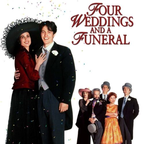 Poster for the movie "Four Weddings and a Funeral"