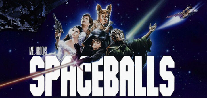 In a distant galaxy, planet Spaceball has depleted its air supply, leaving its citizens reliant on a product called "Perri-Air." In desperation, Spaceball's leader President Skroob (Mel Brooks) orders the evil Dark Helmet (Rick Moranis) to kidnap Princess Vespa (Daphne Zuniga) of oxygen-rich Druidia and hold her hostage in exchange for air. But help arrives for the Princess in the form of renegade space pilot Lone Starr (Bill Pullman) and his half-man, half-dog partner, Barf (John Candy).