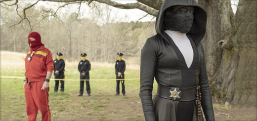 During the Black Wall Street massacre at Tulsa in 1921, a black couple gives their young son to a family who drives him away. However, the family and the boy's parents gets killed, leaving the boy and a baby alive. The boy safely escorts the baby away from Tulsa. Flash forward to an alternate 2019, where police officers wear masks to conceal their identities, Officer Charlie Sutton gets shot by a member of the white supremacy group Seventh Calvary and hospitalized -- the first time in three years after a specific attack on police homes they performed known as the White Night. Chief Judd Crawford calls for retaliation to hunt down the shooter. Angela Abar, a police officer who "retired" and runs a bakery, catches wind of the shooting and hunts down a likely suspect under her vigilante persona of Sister Night. She gets information about the shooter, who is holed up at a cattle ranch with some Calvary members. Angela, Crawford and other police members hunt down the members, instigating a shootout that results in all Calvary members' deaths, including the shooter. Some time later after the shootout, driving to the hospital to visit Sutton, Crawford faces some road turbulence. Angela gets a mysterious call from someone, who instructs her to find something near a tree, where she sees an elderly black man in a wheelchair near the lynched body of a dead Crawford.